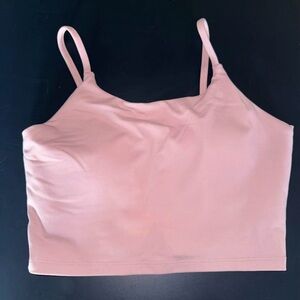 Pink Cropped Tank Top